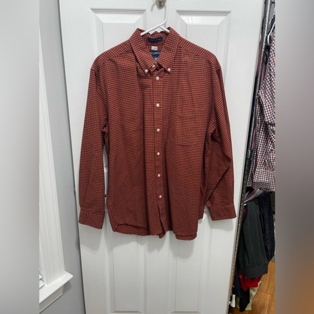 John Ashford button men’s shirt large 100% cotton